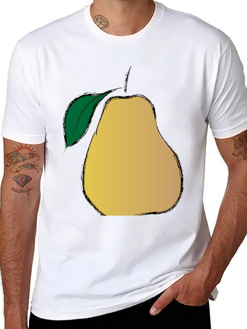Pear Graphic Print T-Shirt