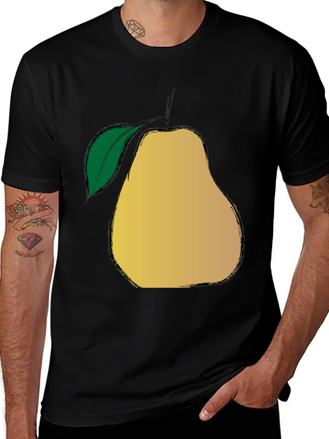 Pear Graphic Print T-Shirt