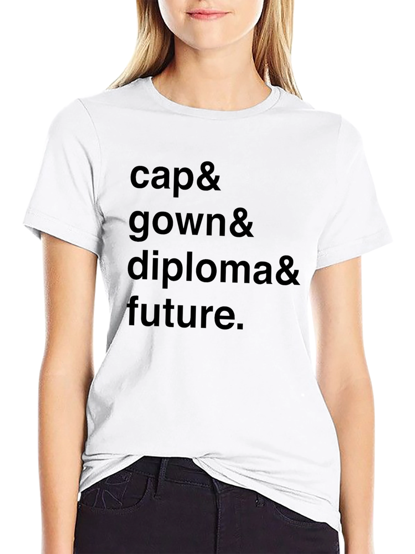 Graduation Cap Gown Diploma Future Black T-Shirt