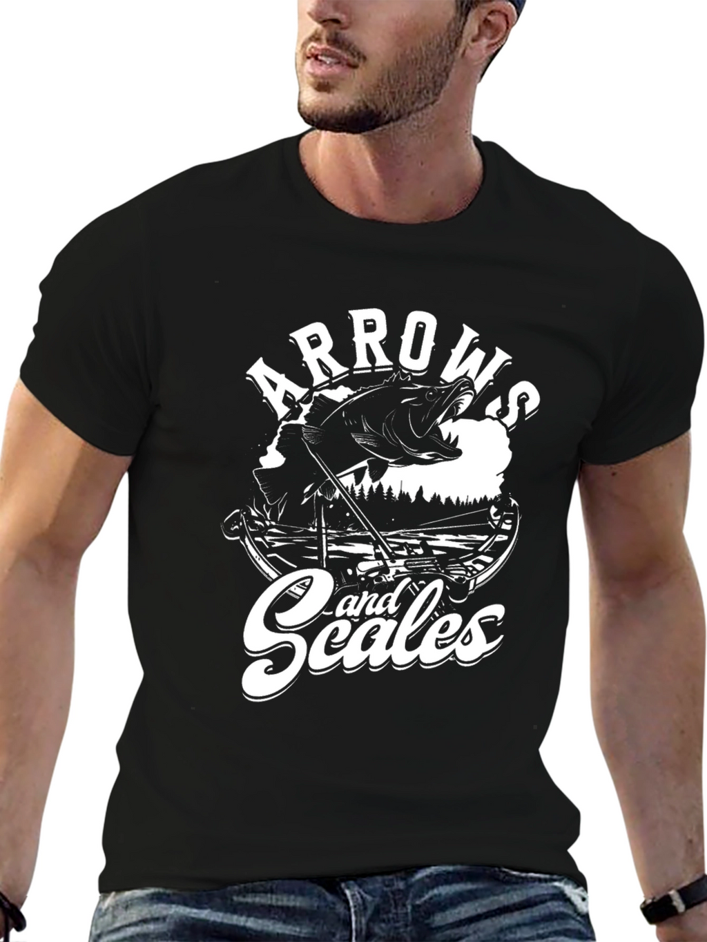 Arrows and Scales Fishing T-Shirt