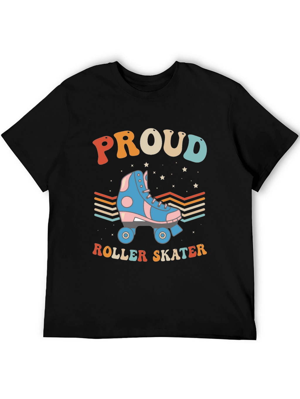 Proud Roller Skater Graphic Tee Retro Style T-Shirt