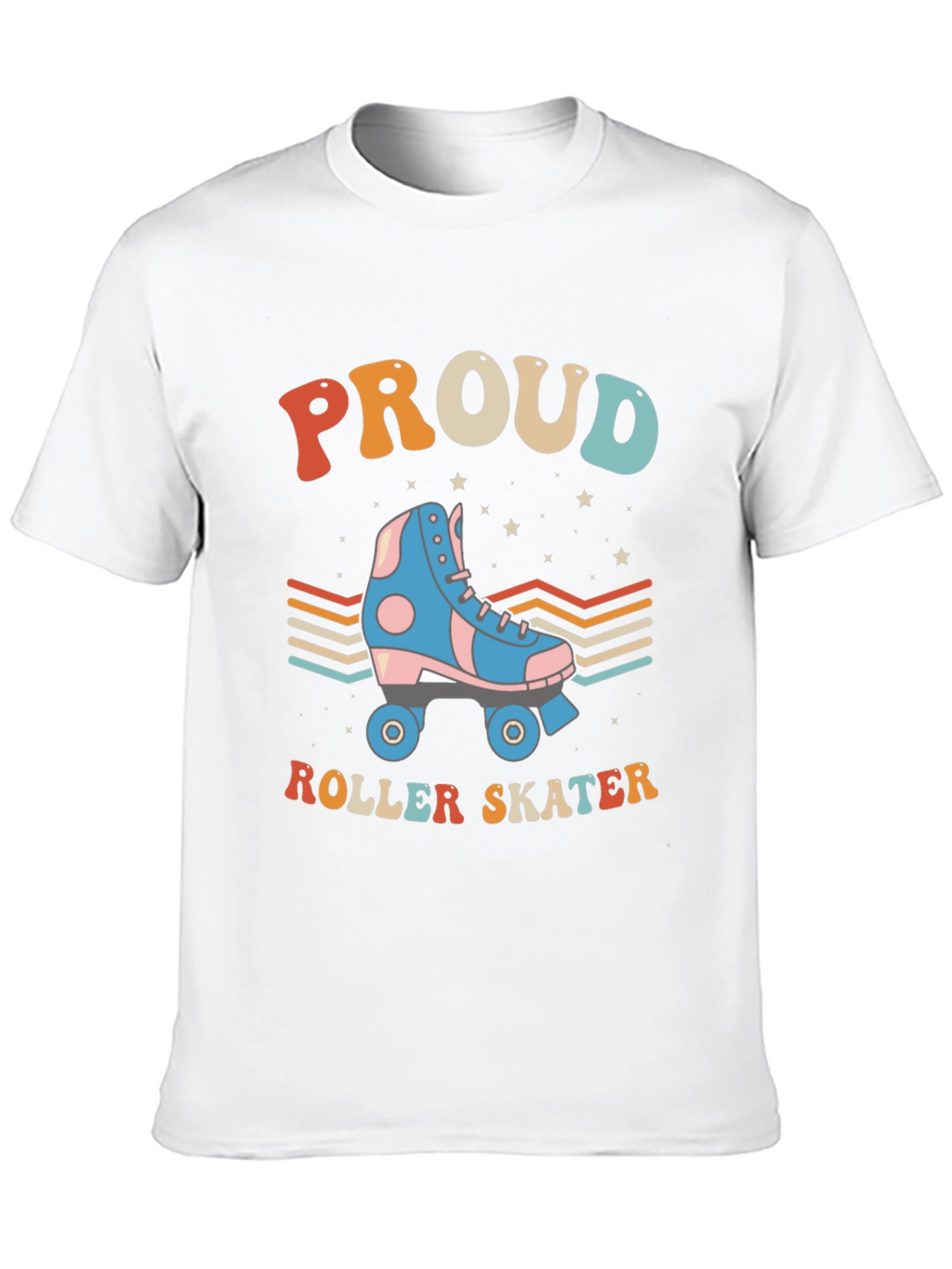 Proud Roller Skater Graphic Tee Retro Style T-Shirt