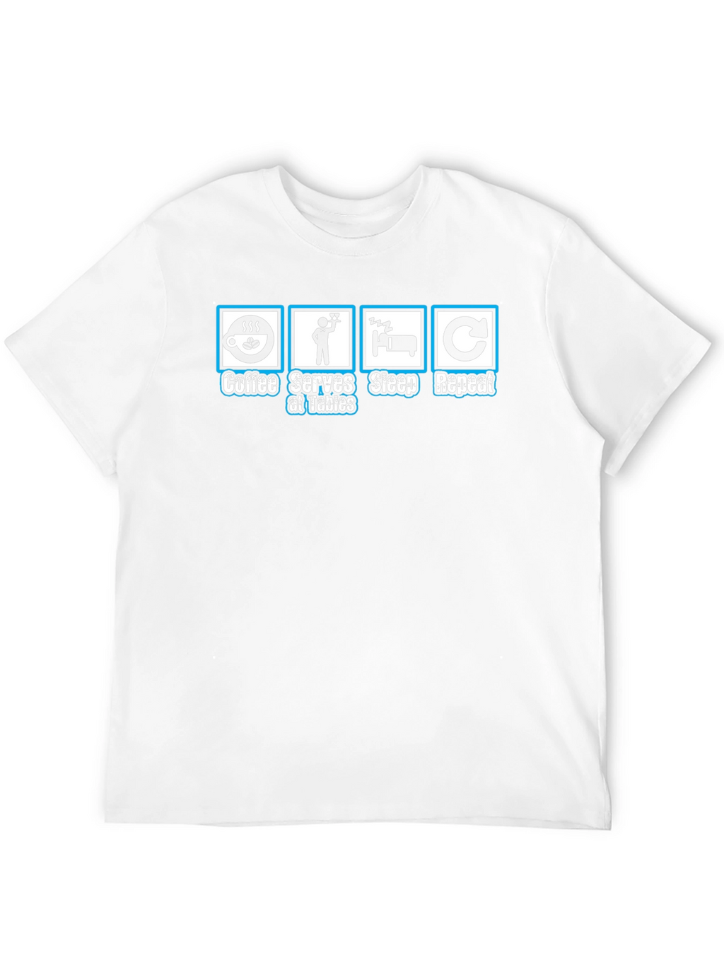 Coffee Serves Sleep Repeat Graphic T-Shirt