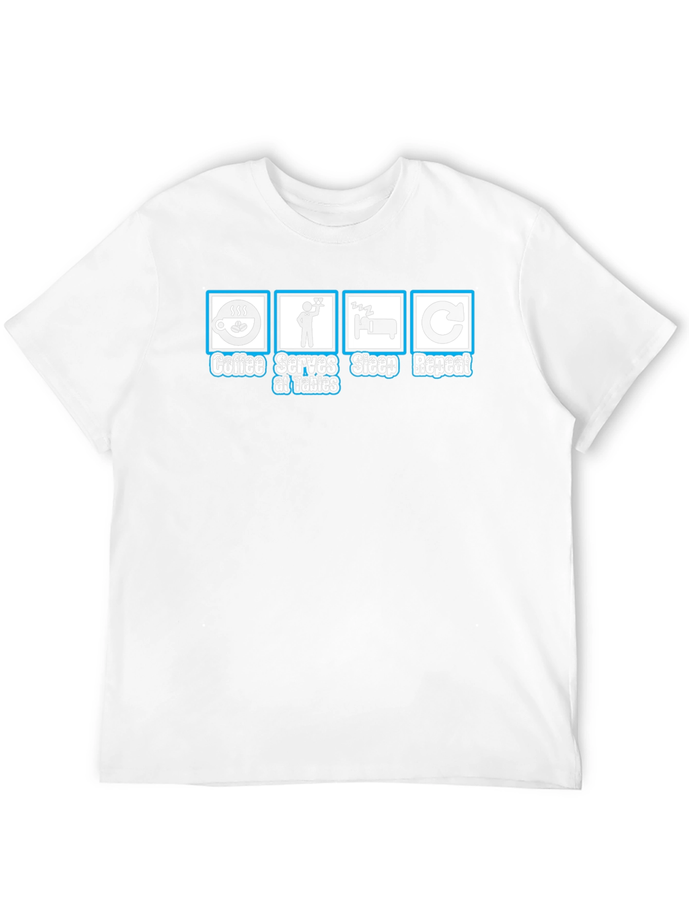 Coffee Serves Sleep Repeat Graphic T-Shirt