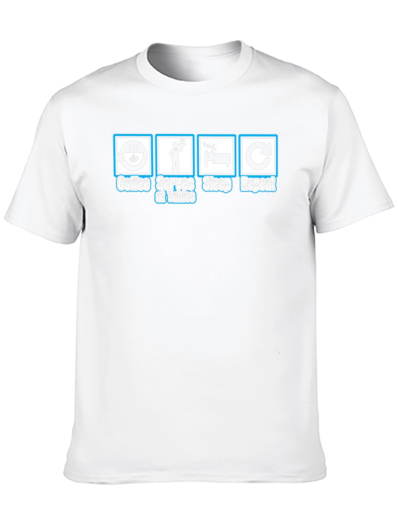 Coffee Serves Sleep Repeat Graphic T-Shirt