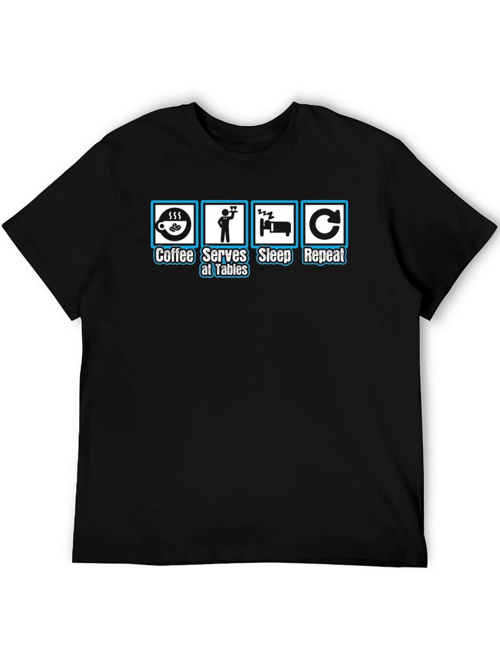 Coffee Serves Sleep Repeat Graphic T-Shirt