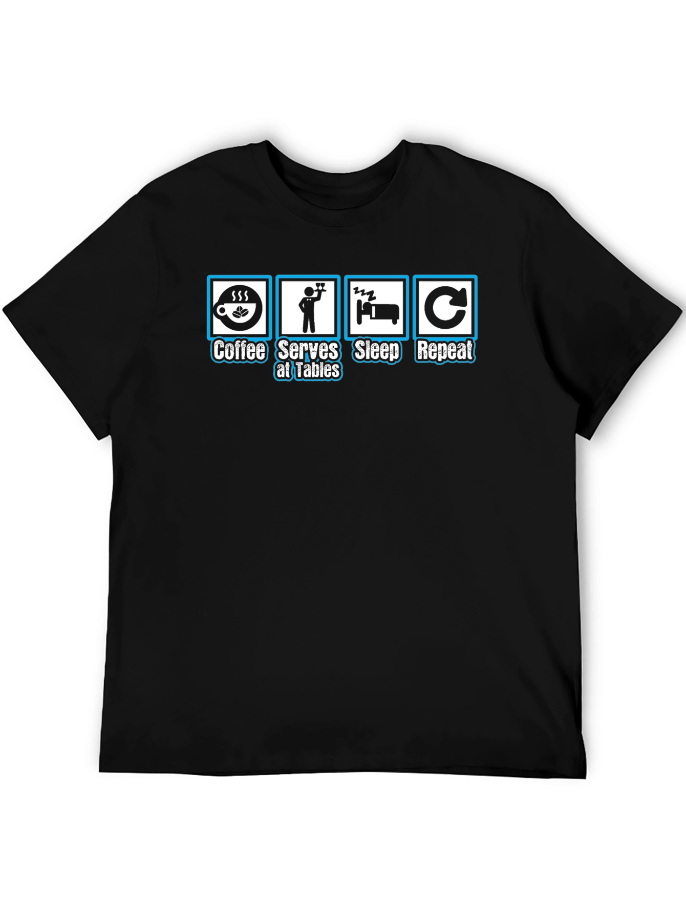 Coffee Serves Sleep Repeat Graphic T-Shirt