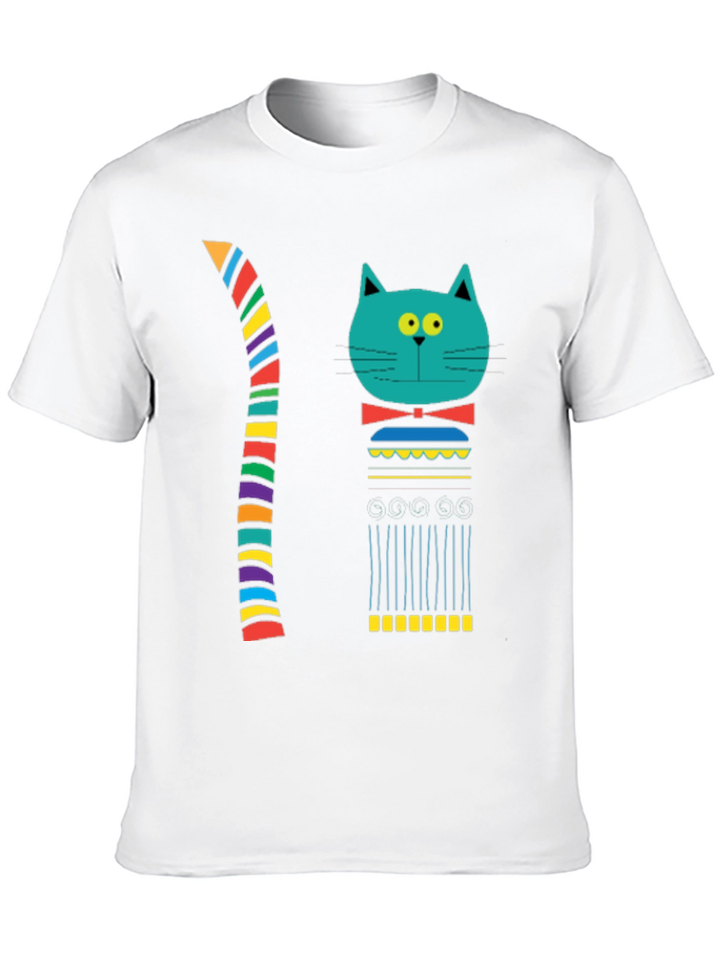 Funky Cat Graphic T-Shirt - Unique Design