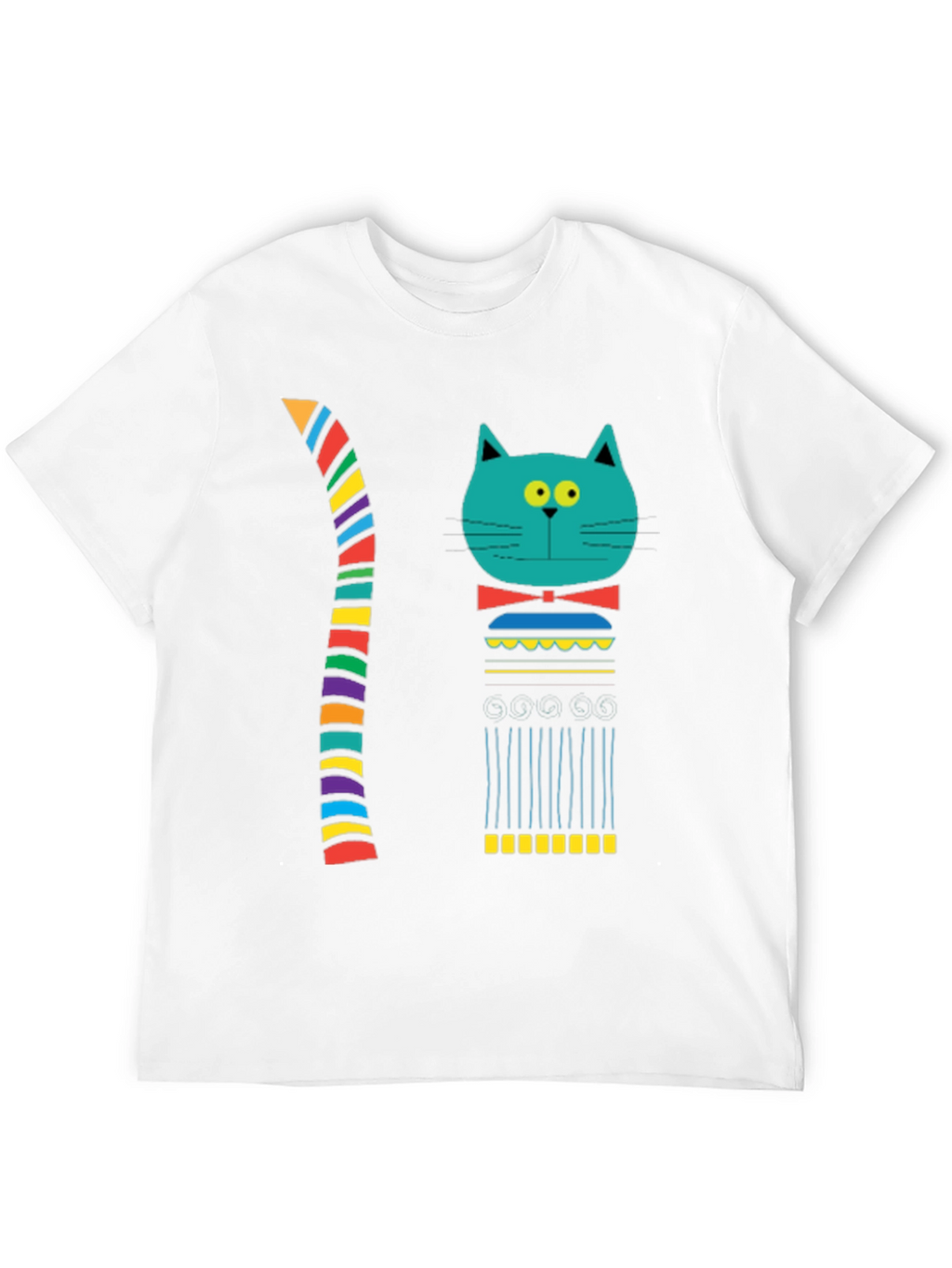 Funky Cat Graphic T-Shirt - Unique Design