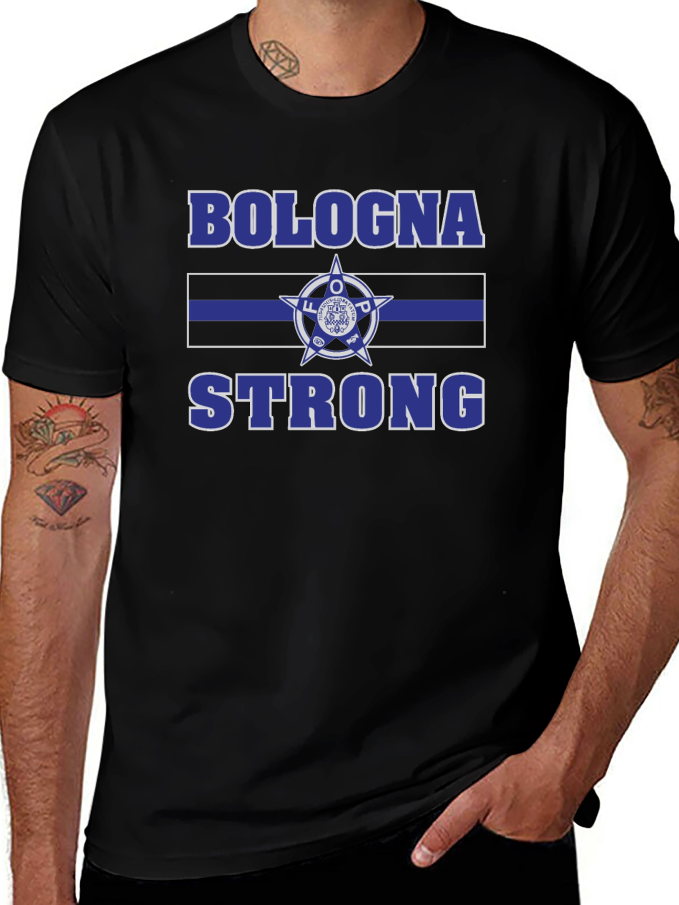 Bologna Strong Black T-Shirt