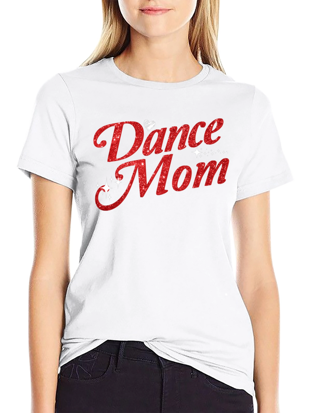 Dance Mom Glitter Graphic Tee