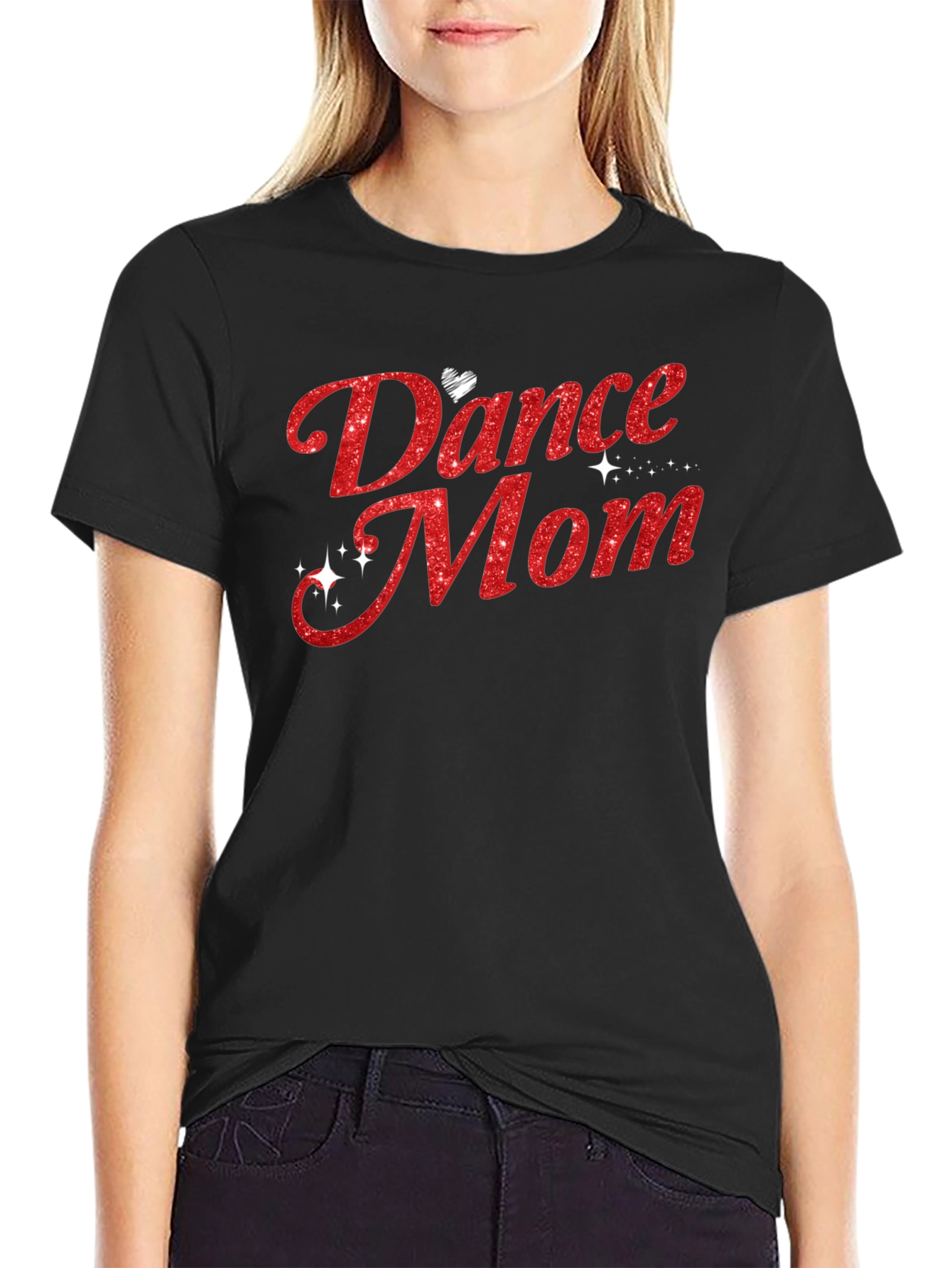 Dance Mom Glitter Graphic Tee