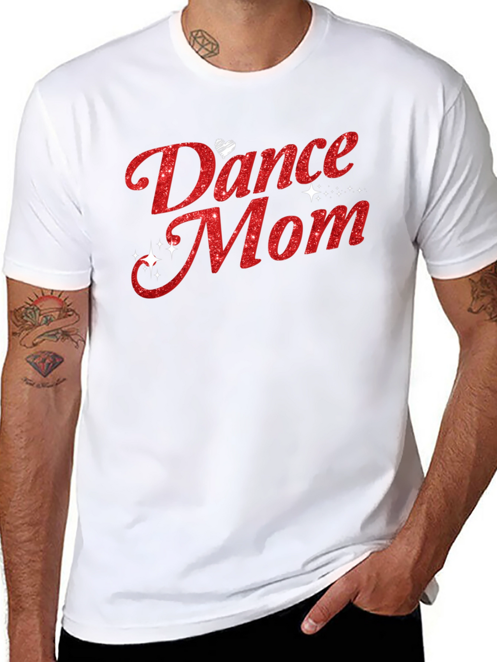 Dance Mom Glitter Graphic Tee