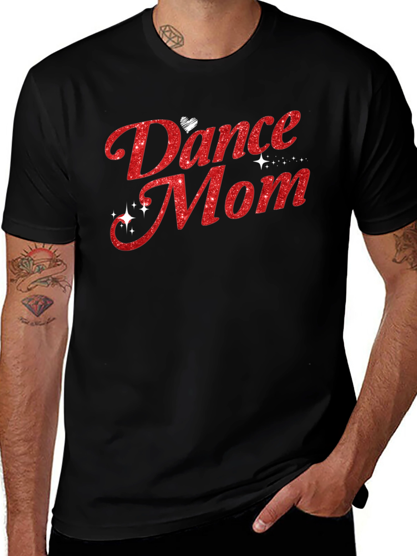 Dance Mom Glitter Graphic Tee