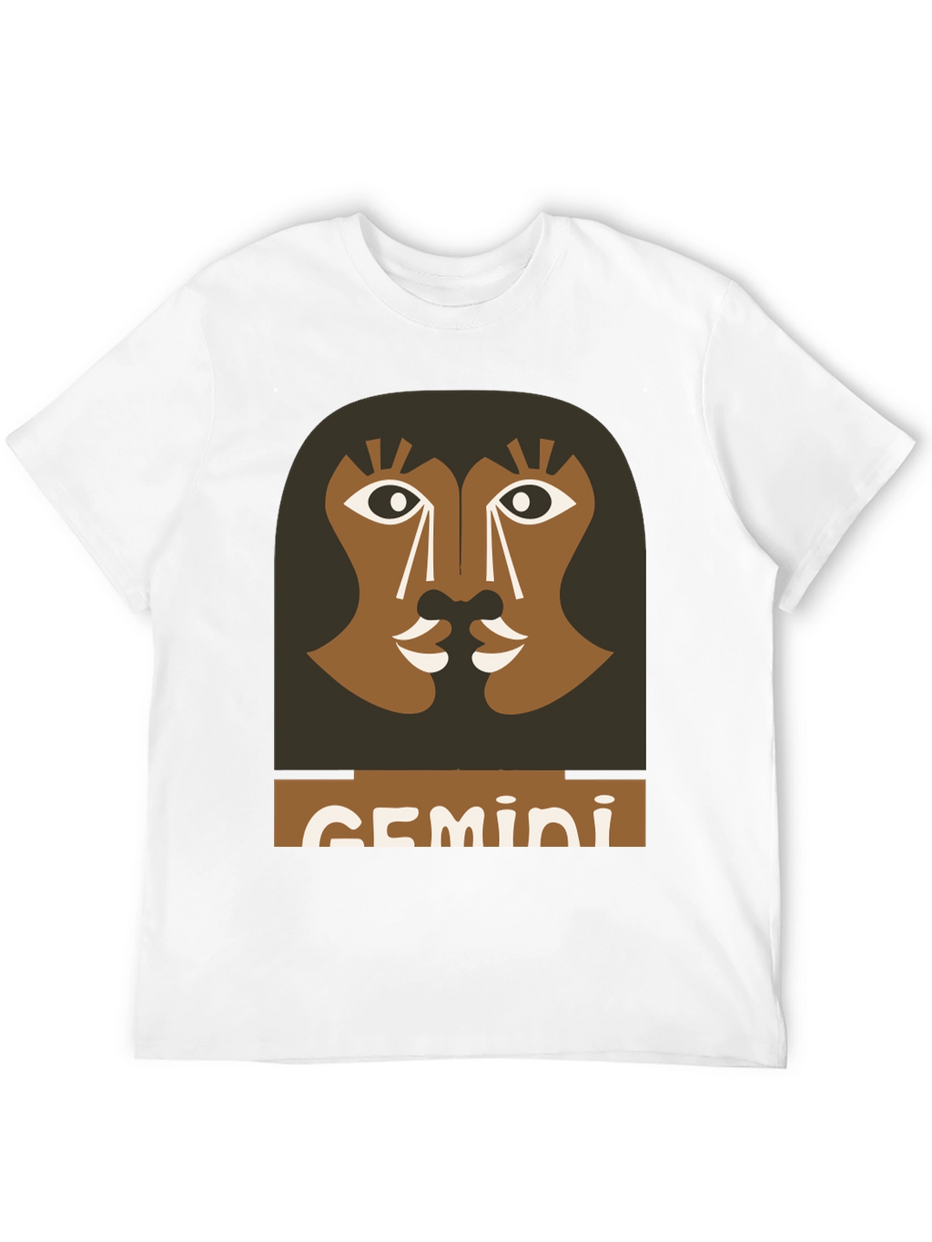 Gemini Zodiac Graphic Tee - Black