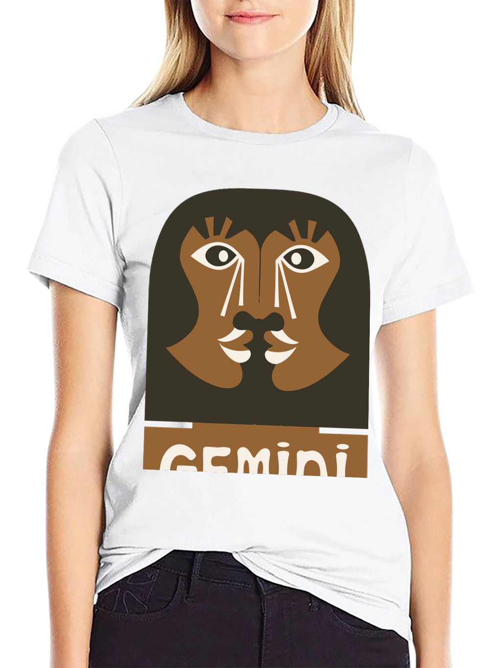 Gemini Zodiac Graphic Tee - Black
