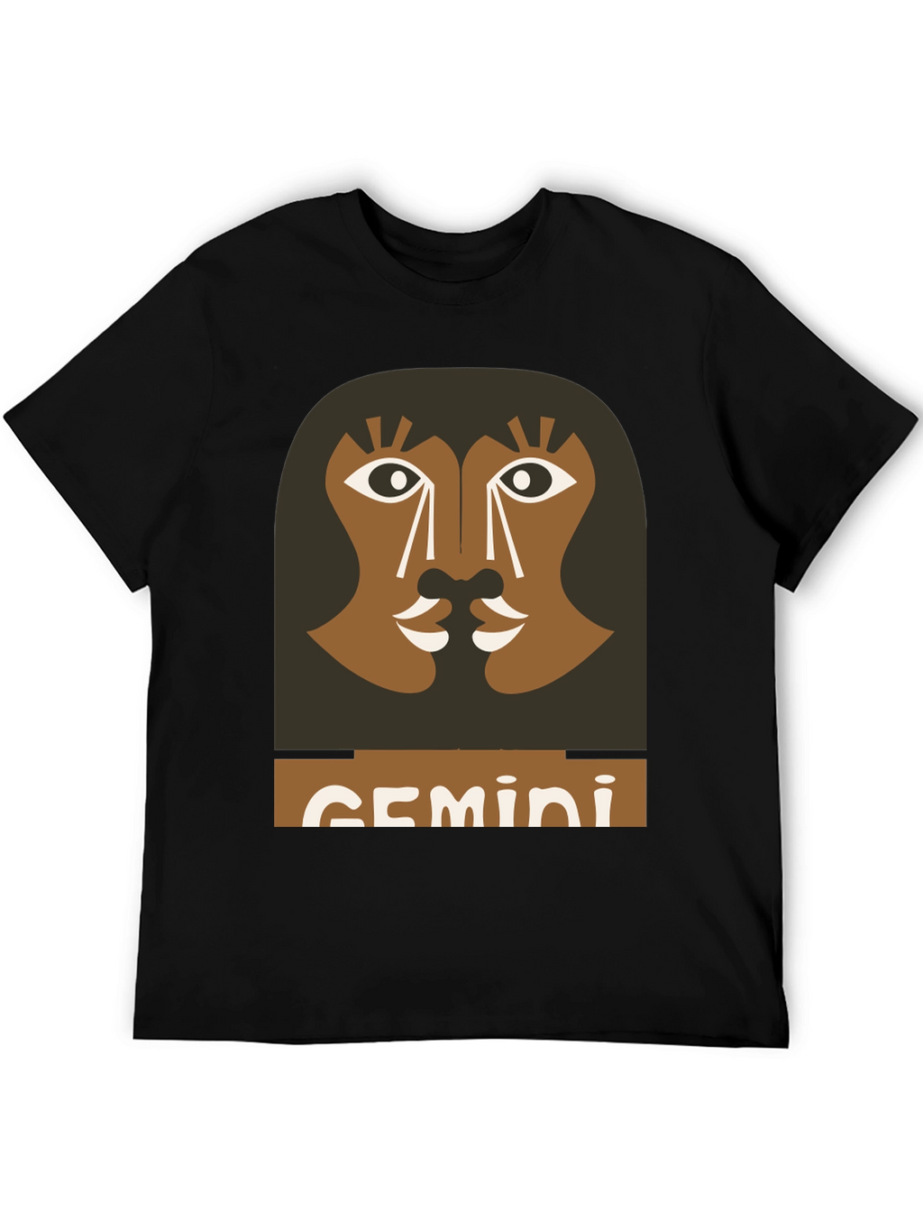 Gemini Zodiac Graphic Tee - Black