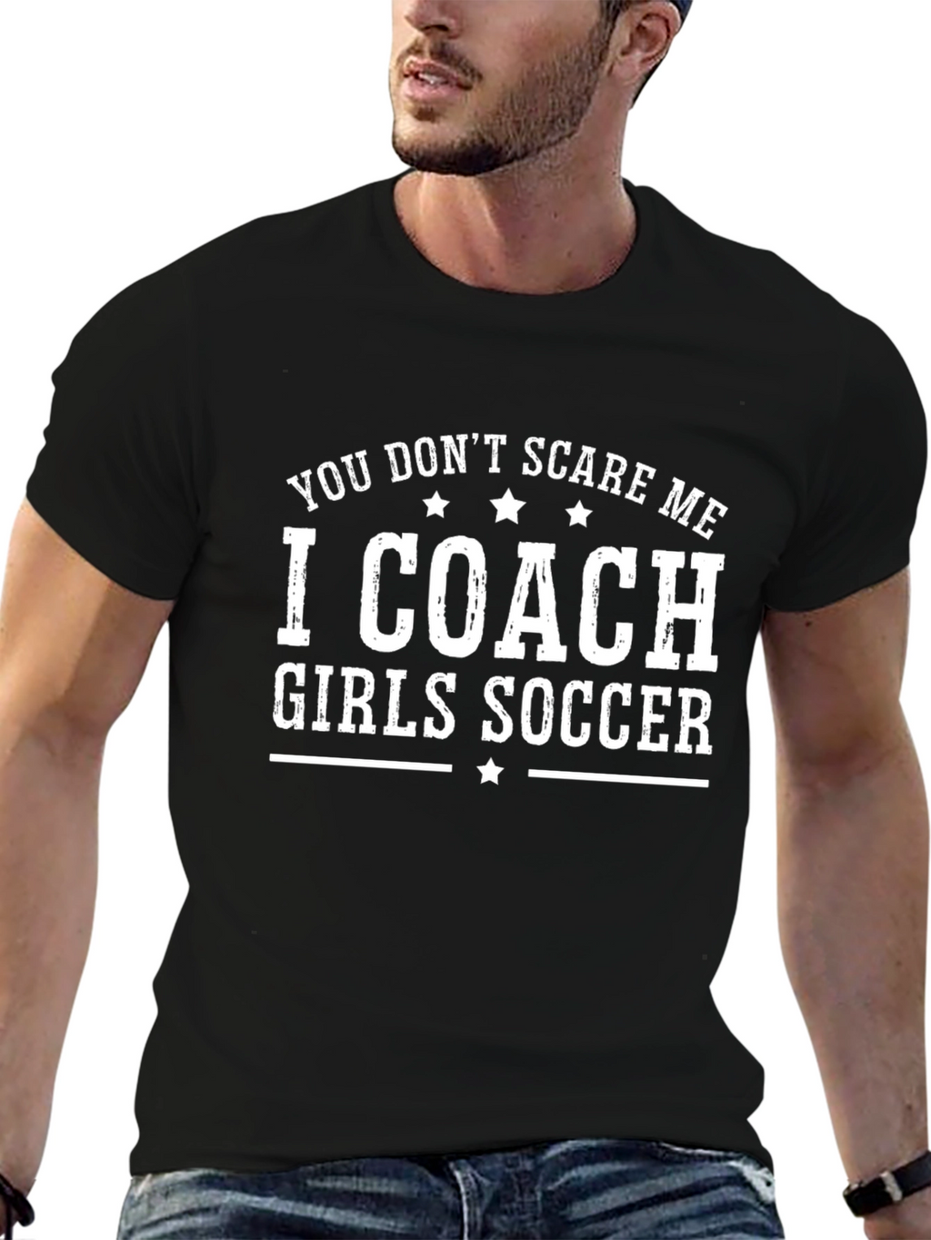 I Coach Girls Soccer - Funny T-Shirt