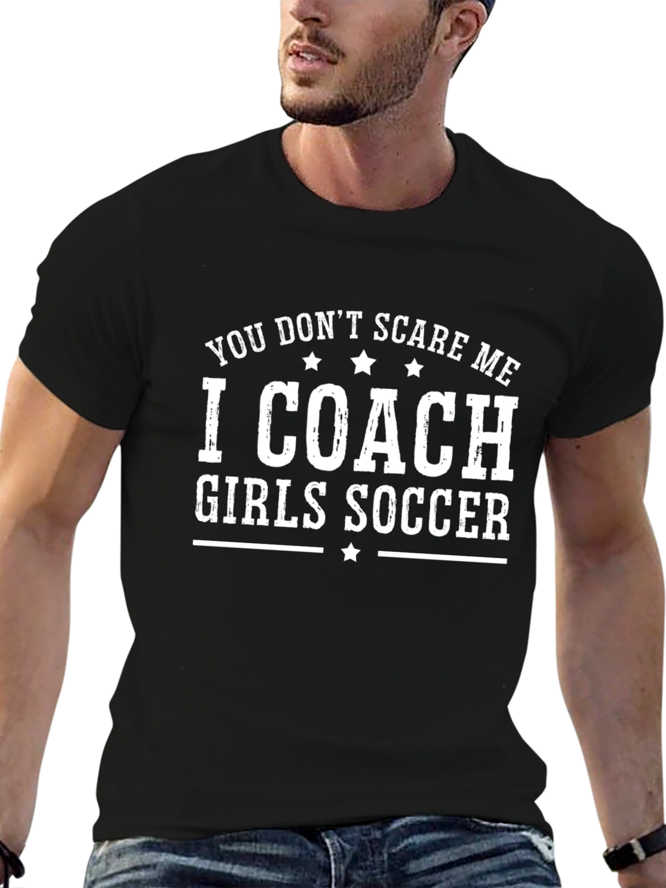 I Coach Girls Soccer - Funny T-Shirt