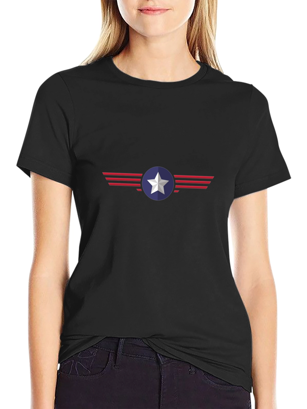 Mens Graphic Tee - Star & Stripes Design