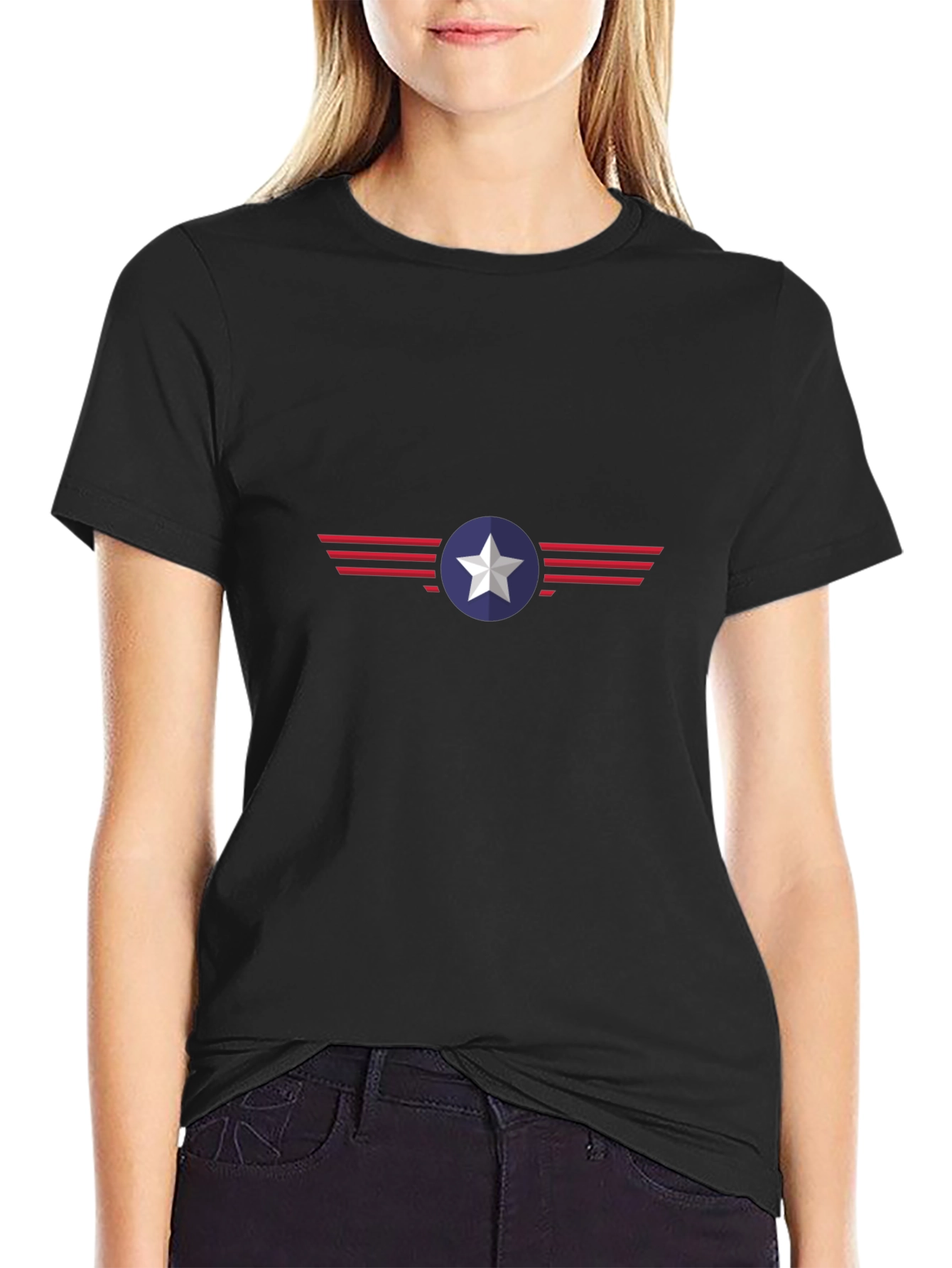 Mens Graphic Tee - Star & Stripes Design