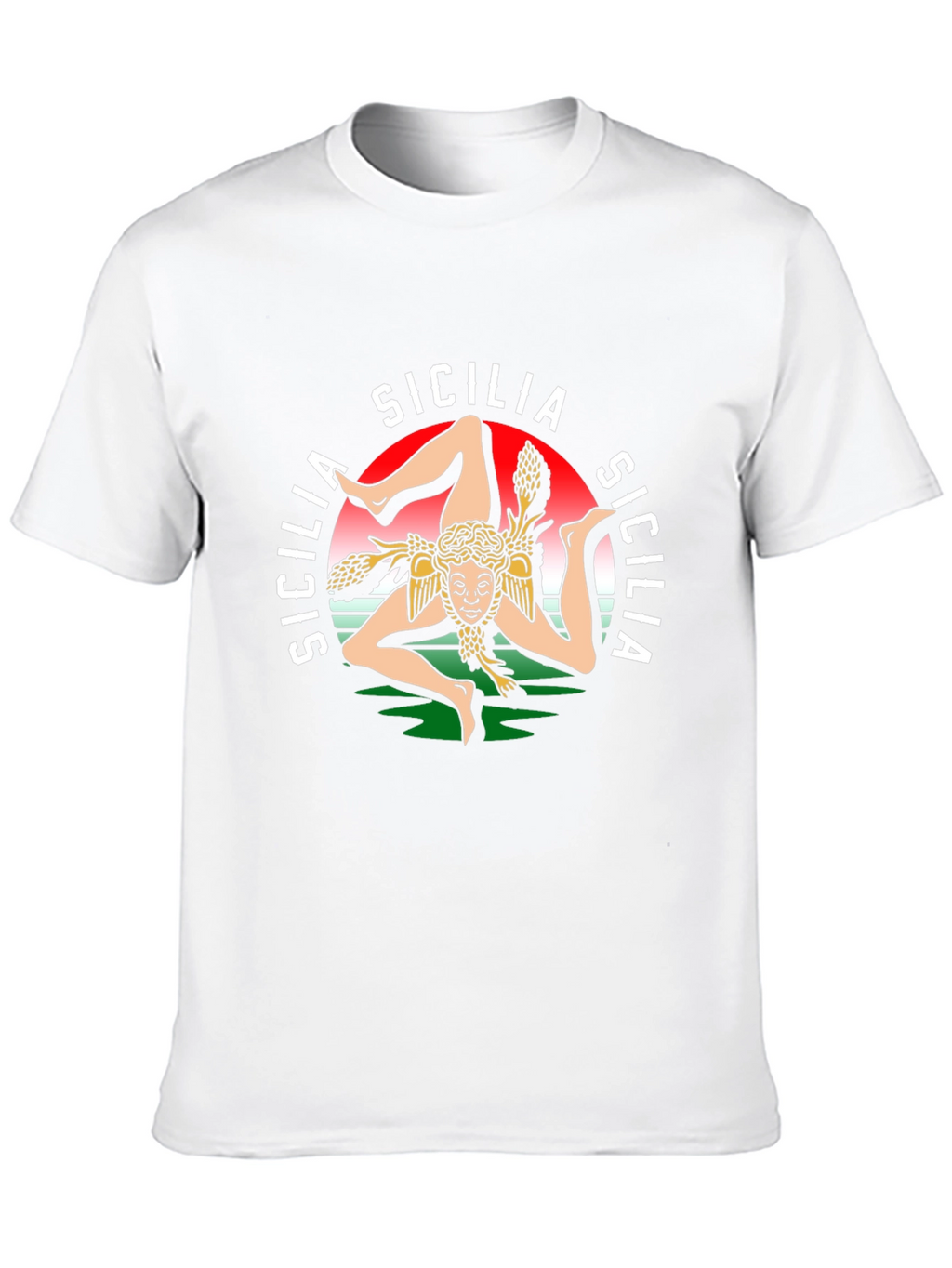 Sicilia Graphic Tee - Italian Pride Black T-Shirt
