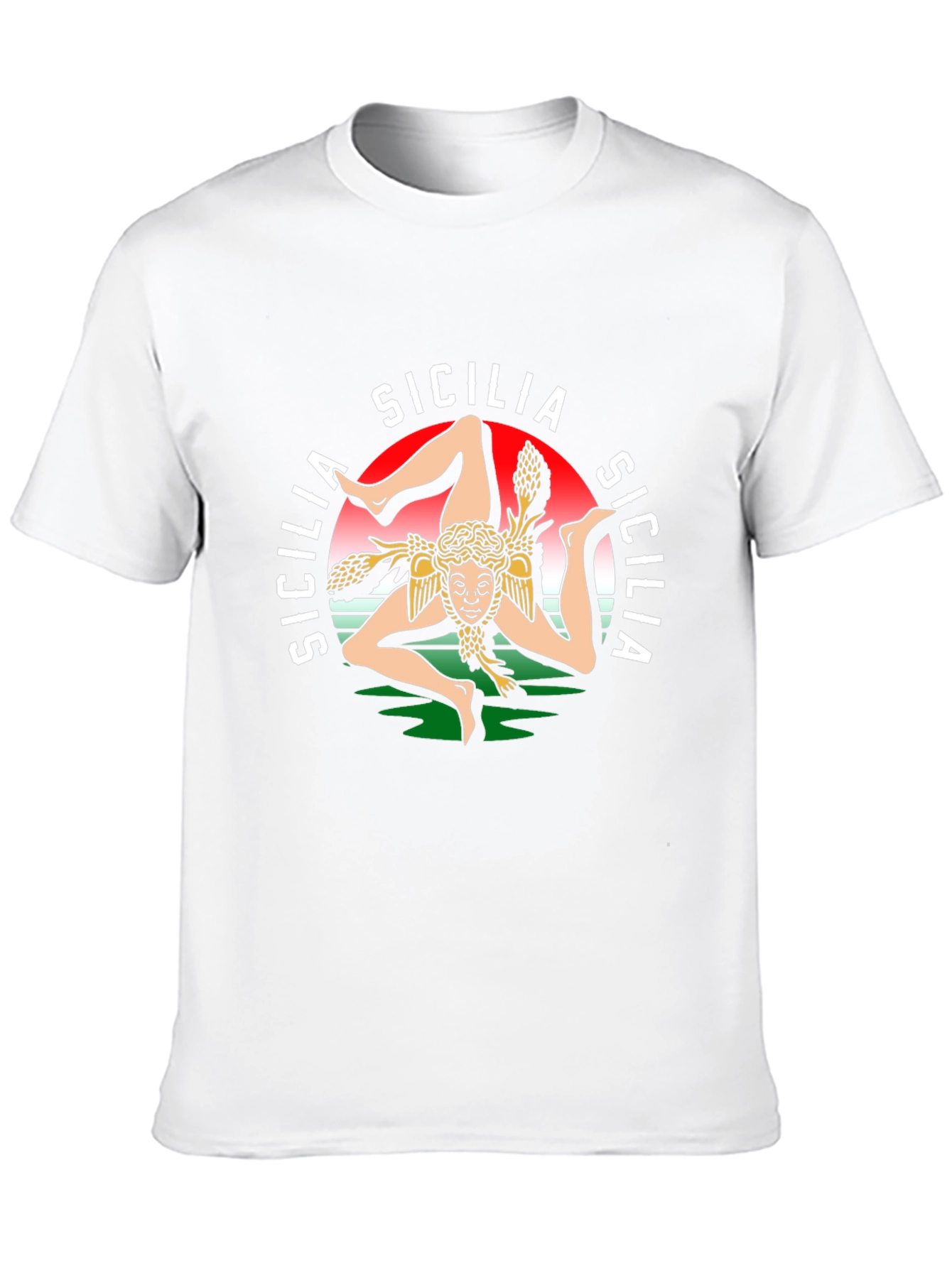 Sicilia Graphic Tee - Italian Pride Black T-Shirt