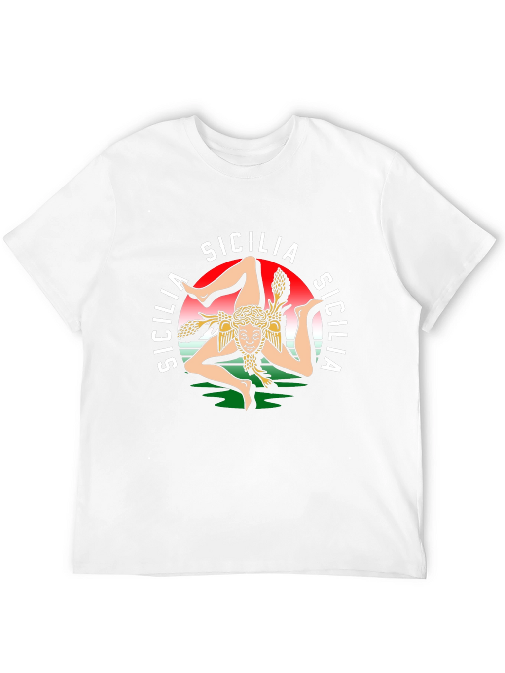 Sicilia Graphic Tee - Italian Pride Black T-Shirt