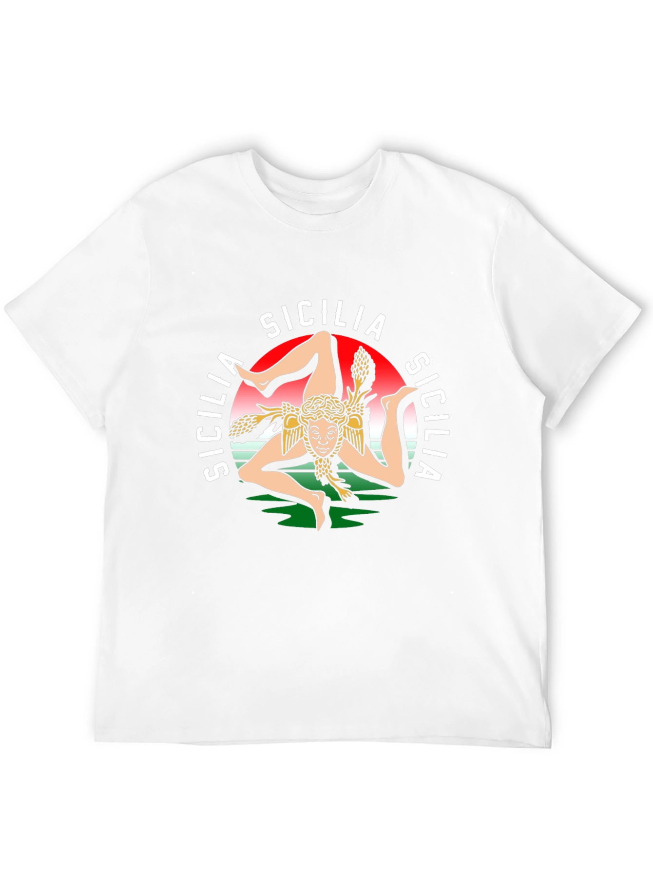 Sicilia Graphic Tee - Italian Pride Black T-Shirt