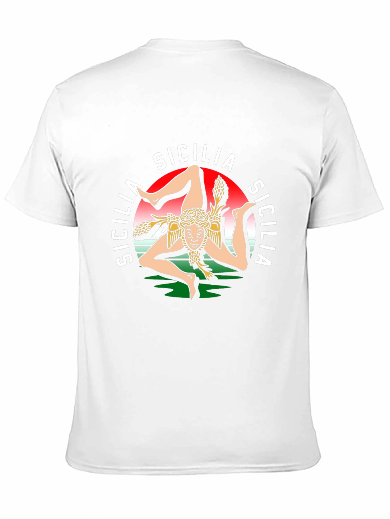 Sicilia Graphic Tee - Italian Pride Black T-Shirt