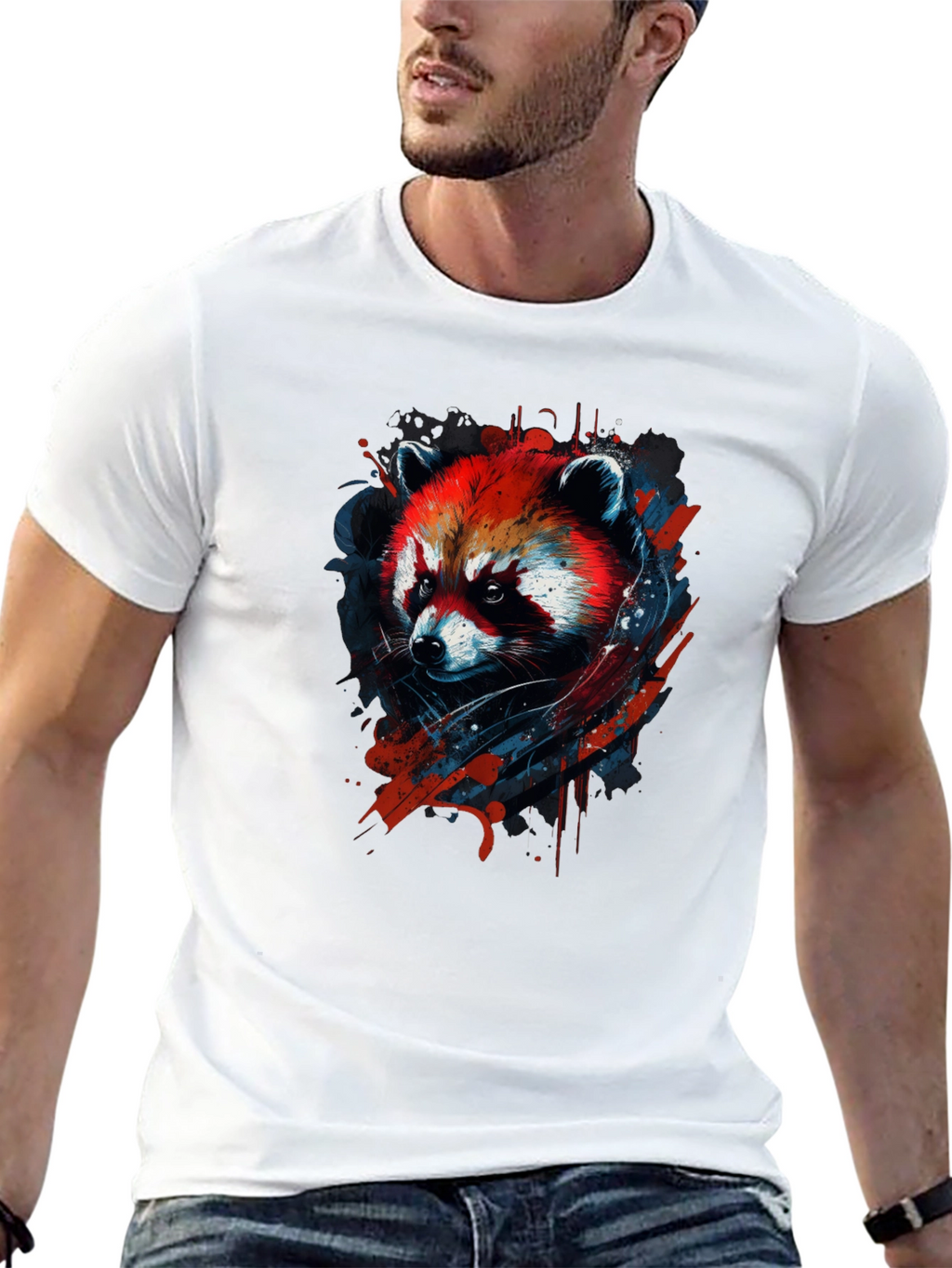 Red Panda Graphic Tee - Cool Animal Design