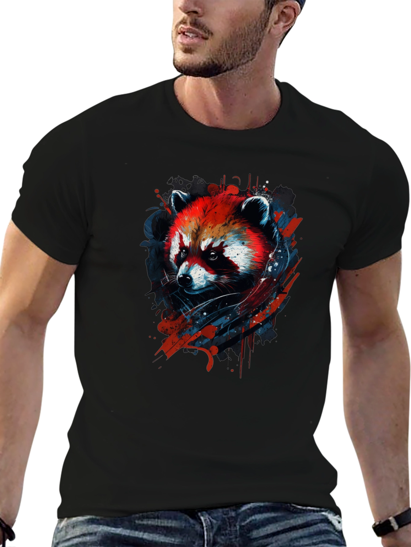Red Panda Graphic Tee - Cool Animal Design