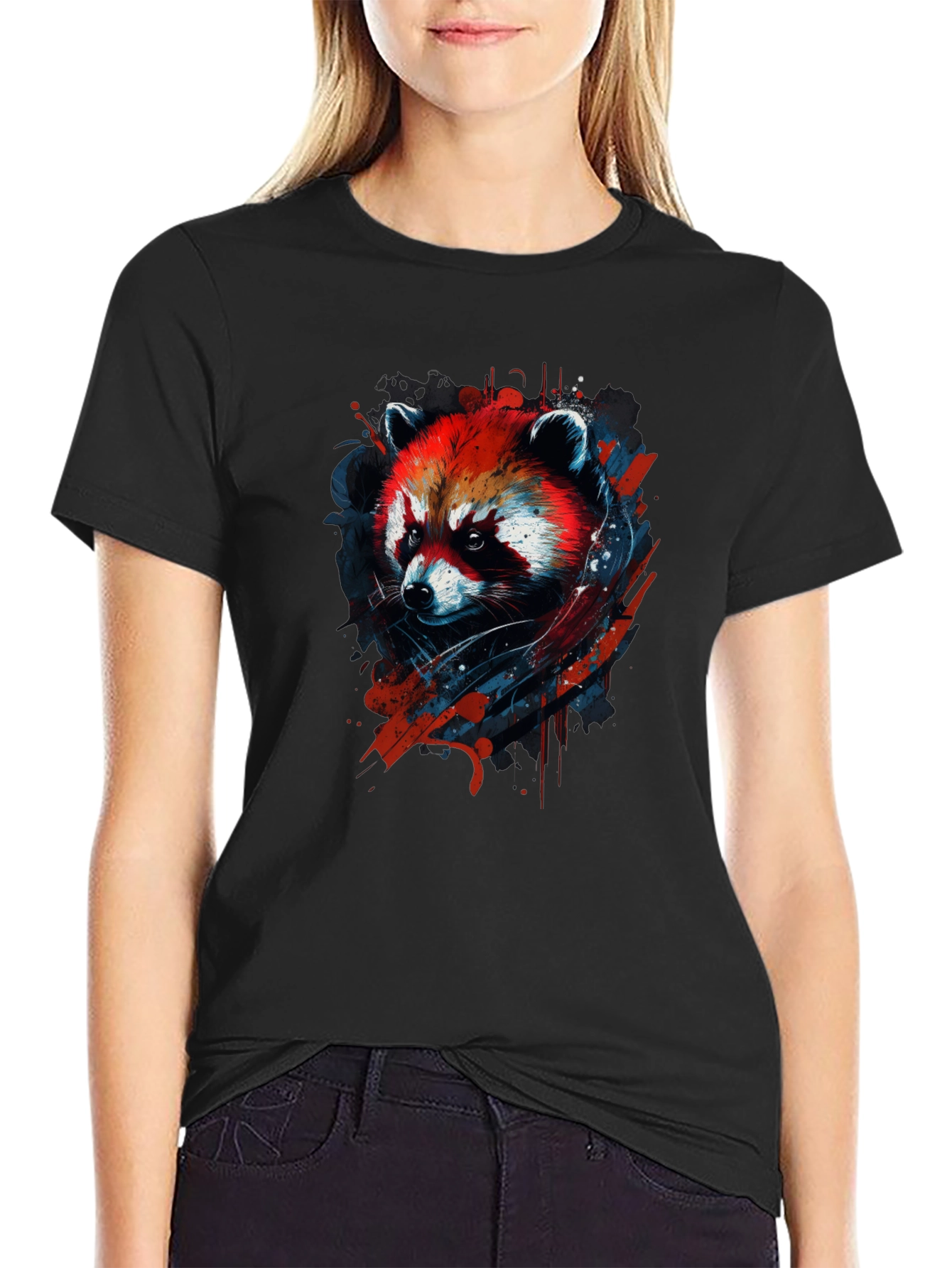 Red Panda Graphic Tee - Cool Animal Design