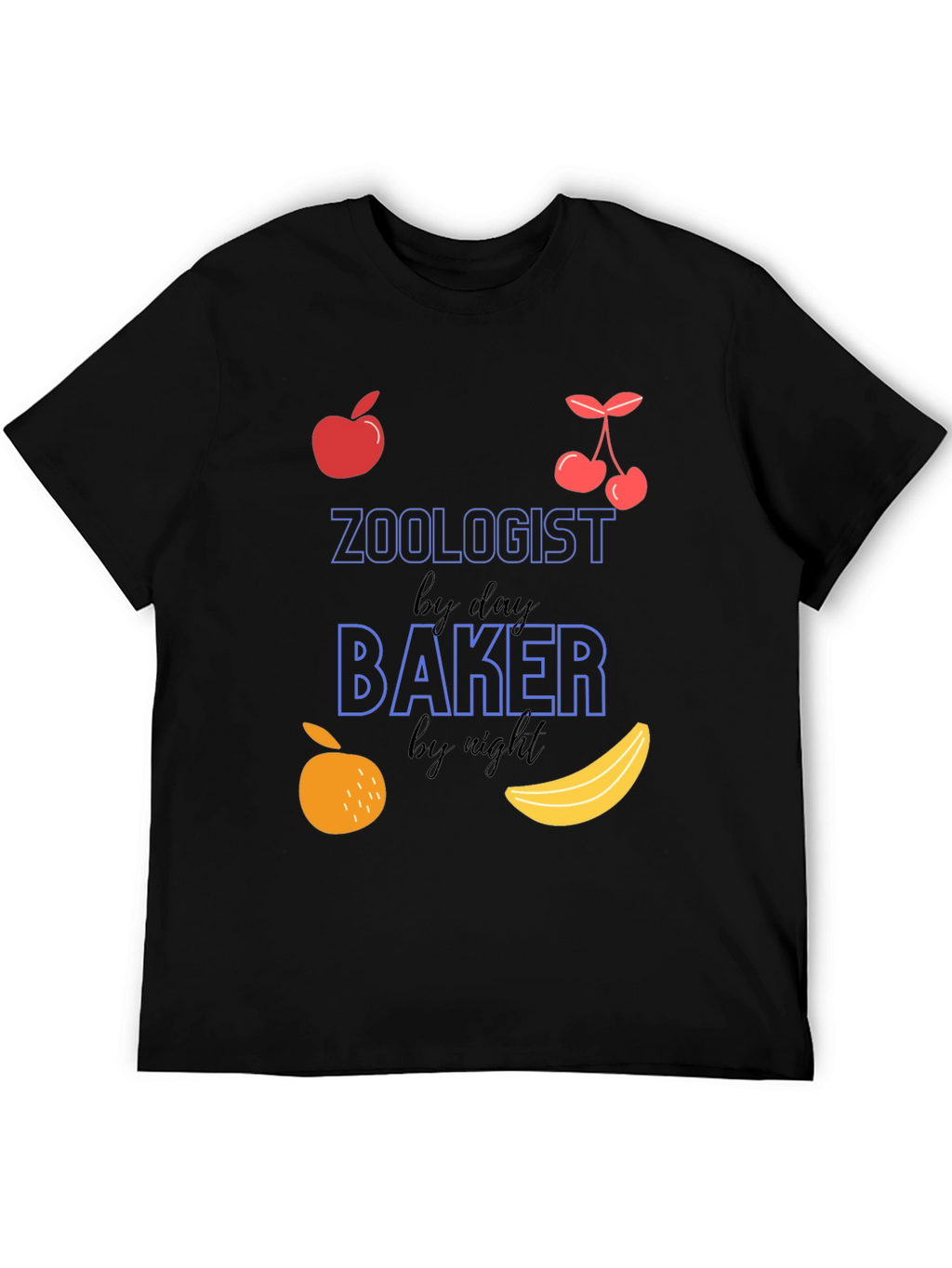 Zoologist by Day Baker by Night Funny T-Shirt