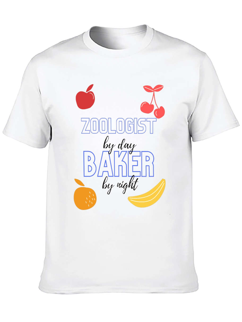 Zoologist by Day Baker by Night Funny T-Shirt