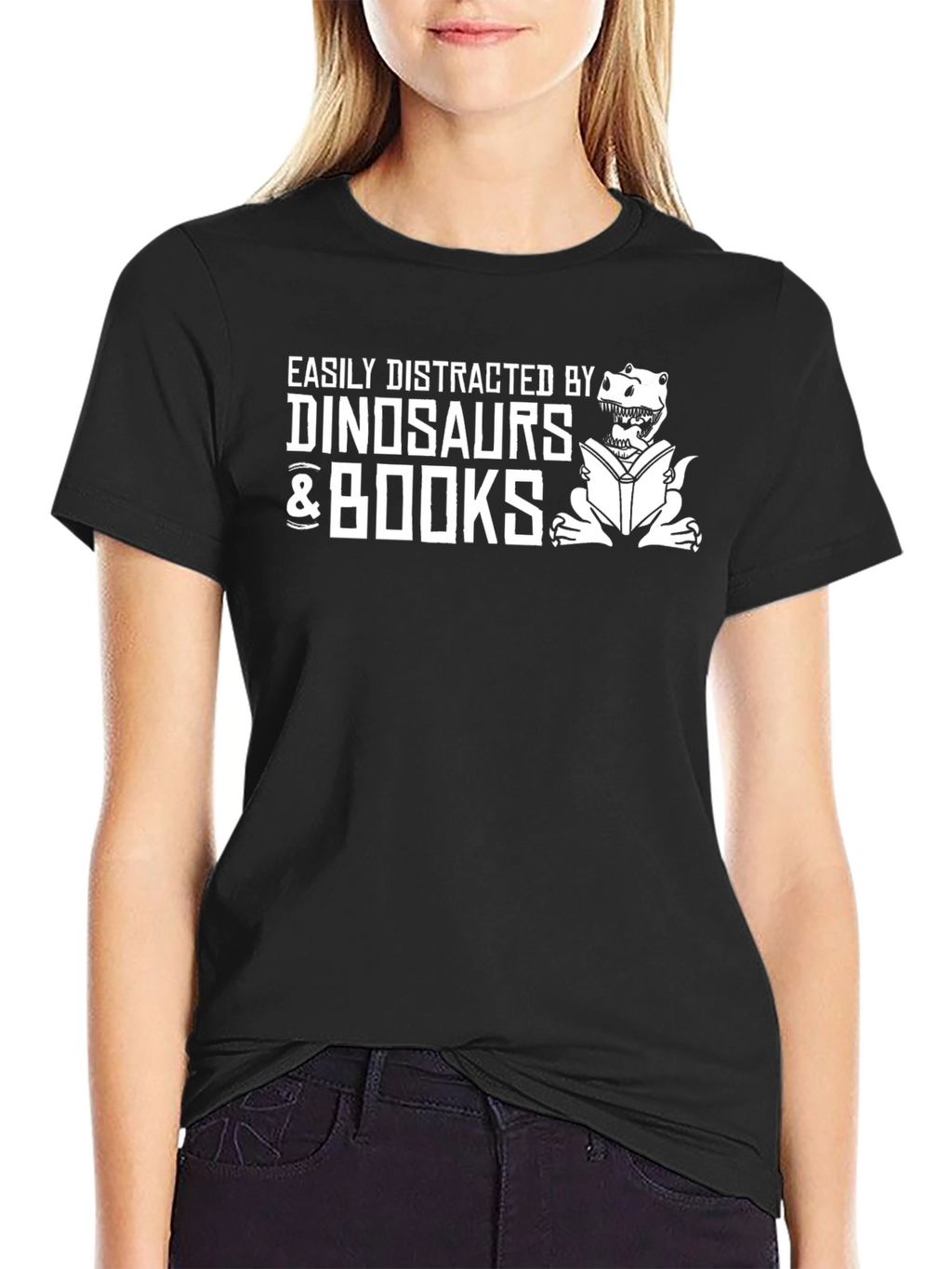 Dinosaur & Book Lover T-Shirt