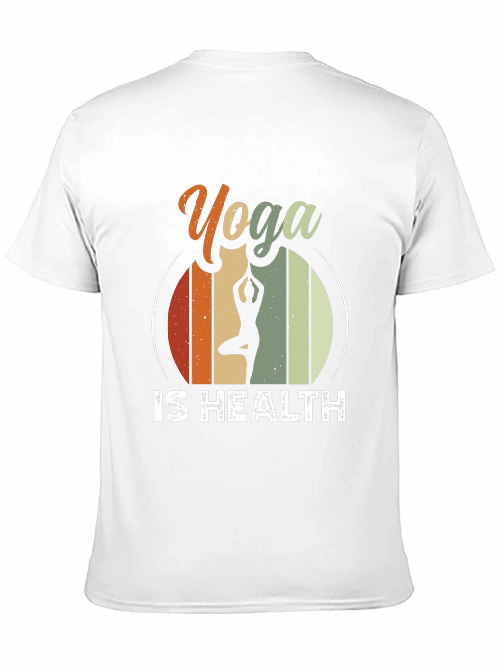 Yoga Is Health T-Shirt - Retro Style