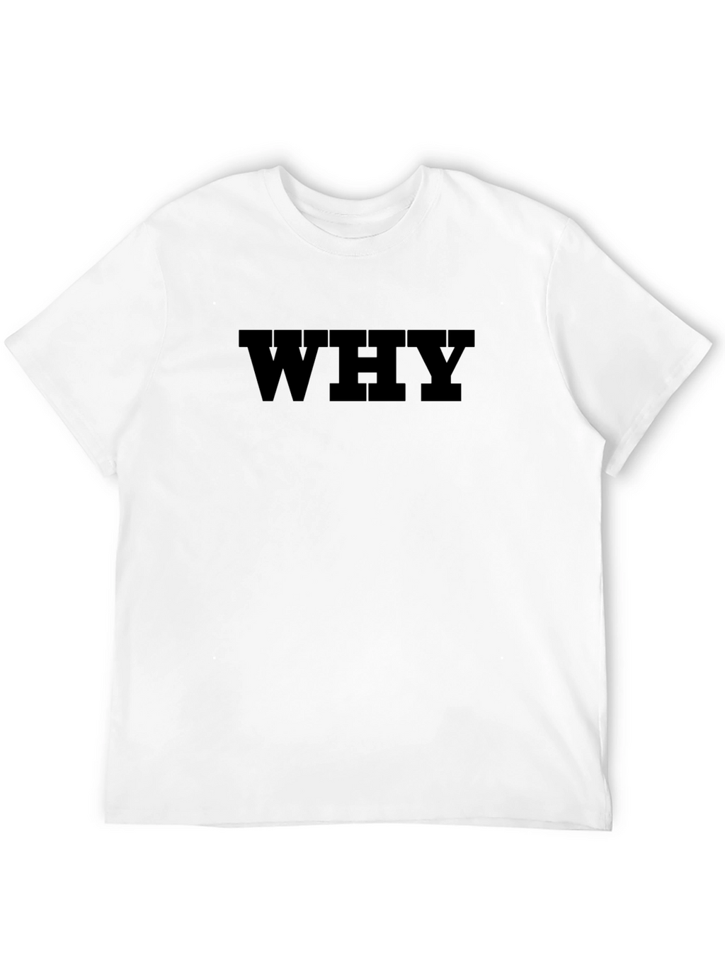 WHY Graphic Print Black T-Shirt