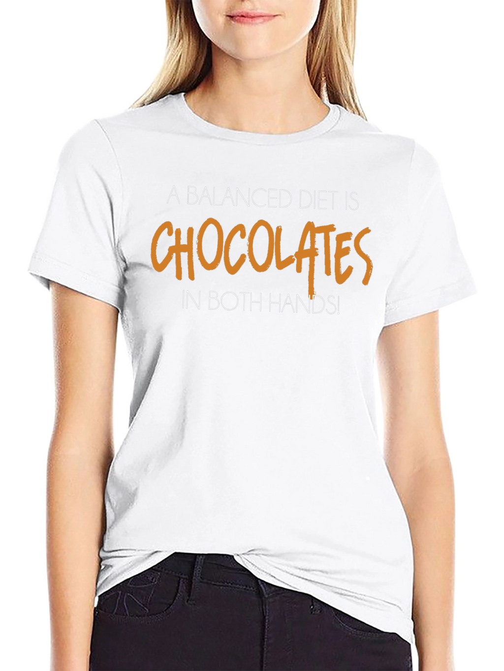 Chocolate Lovers Diet T-Shirt - Balanced Diet Funny Tee