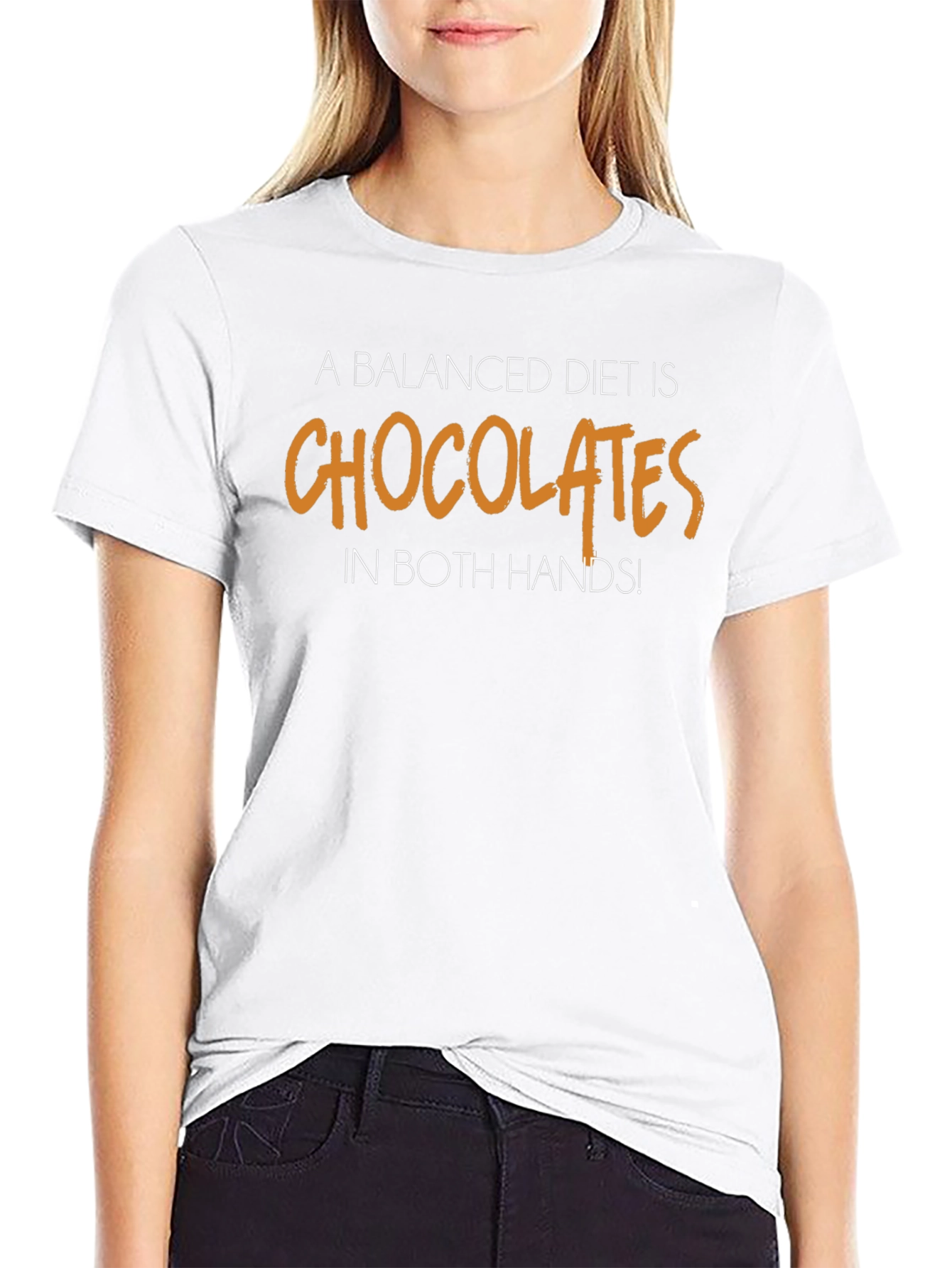 Chocolate Lovers Diet T-Shirt - Balanced Diet Funny Tee
