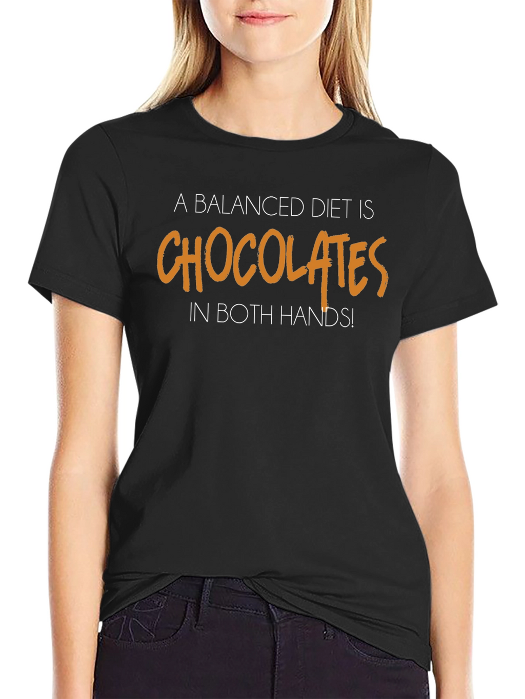 Chocolate Lovers Diet T-Shirt - Balanced Diet Funny Tee