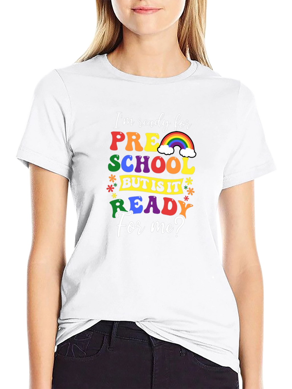 Ready for Preschool Rainbow Tee