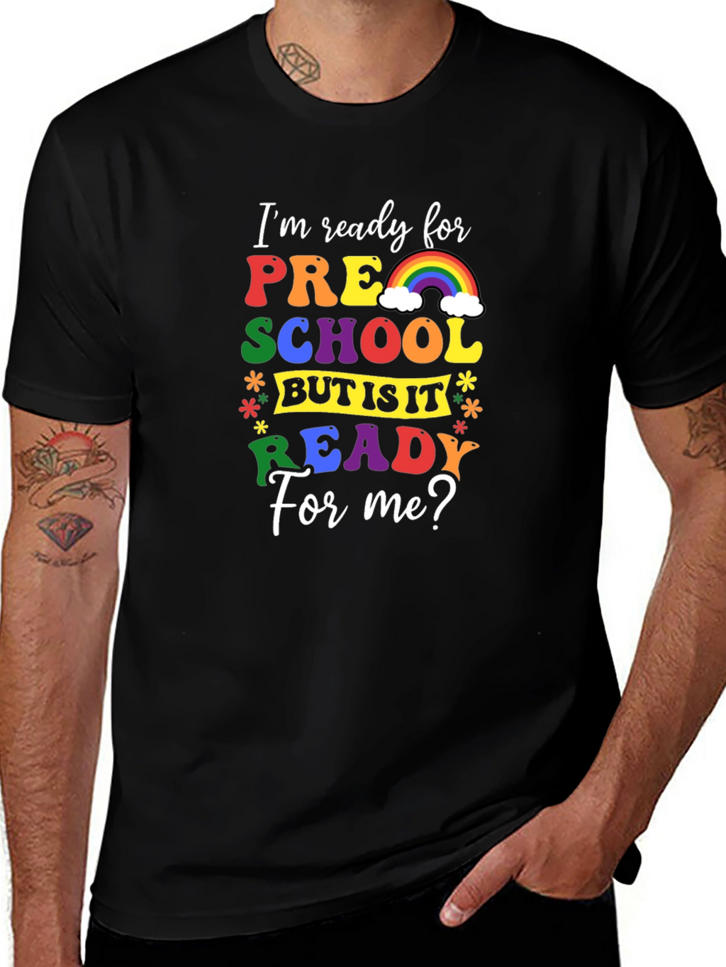 Ready for Preschool Rainbow Tee
