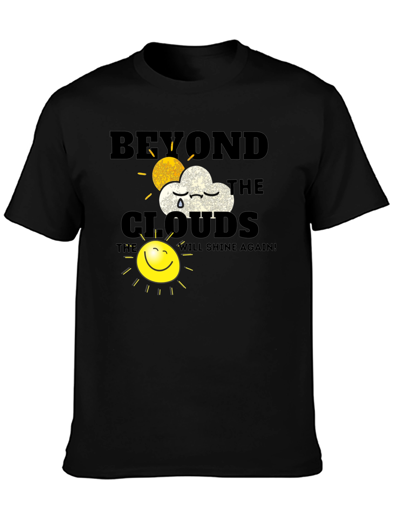 Beyond The Clouds Graphic T-Shirt - Inspirational Design