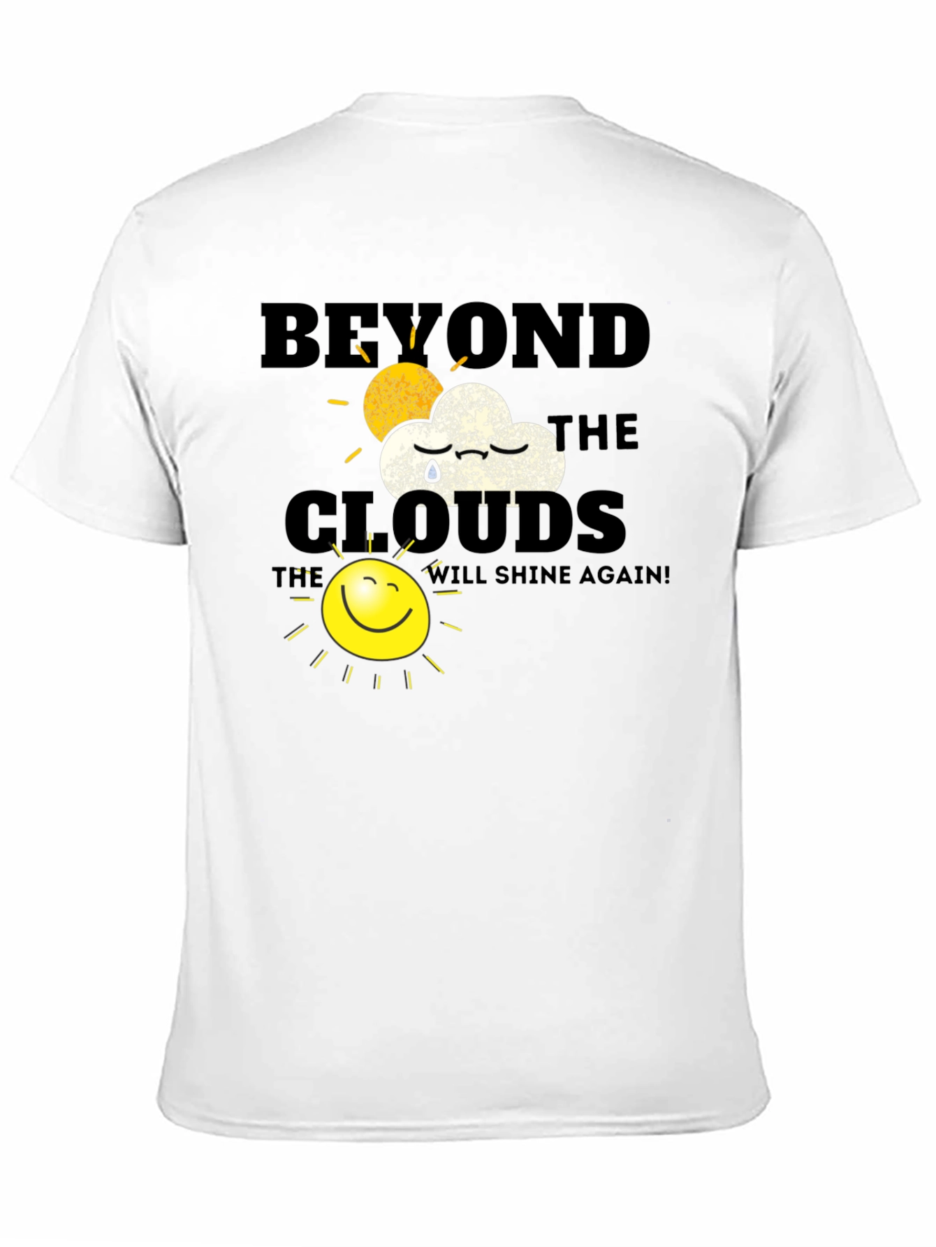 Beyond The Clouds Graphic T-Shirt - Inspirational Design