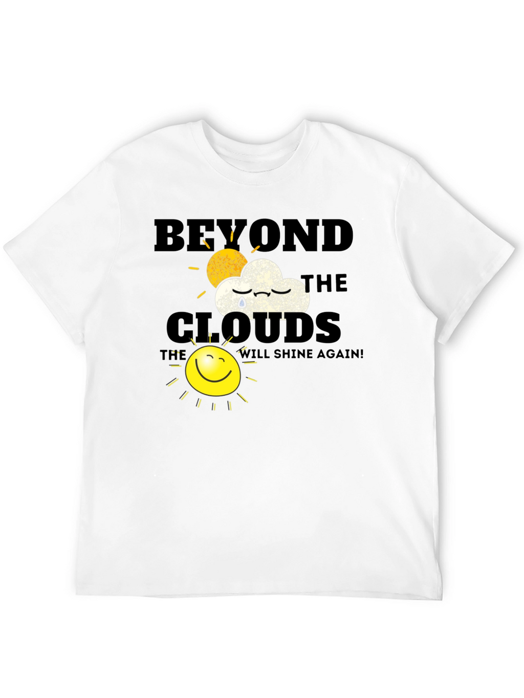 Beyond The Clouds Graphic T-Shirt - Inspirational Design