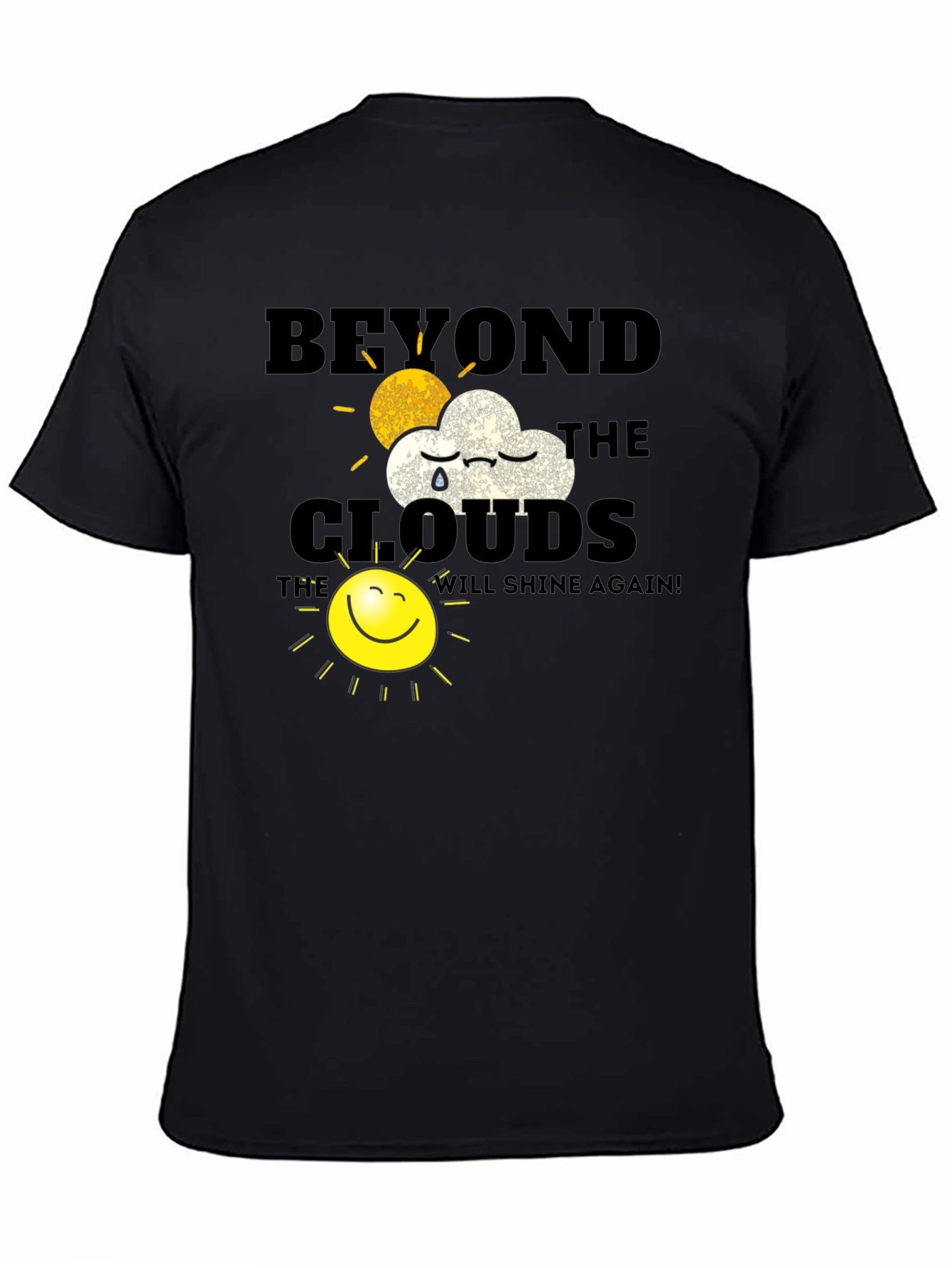 Beyond The Clouds Graphic T-Shirt - Inspirational Design