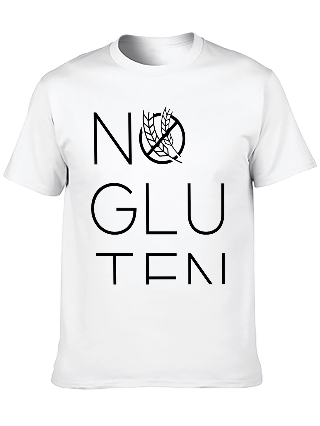 No Gluten T-Shirt - Black Graphic Tee