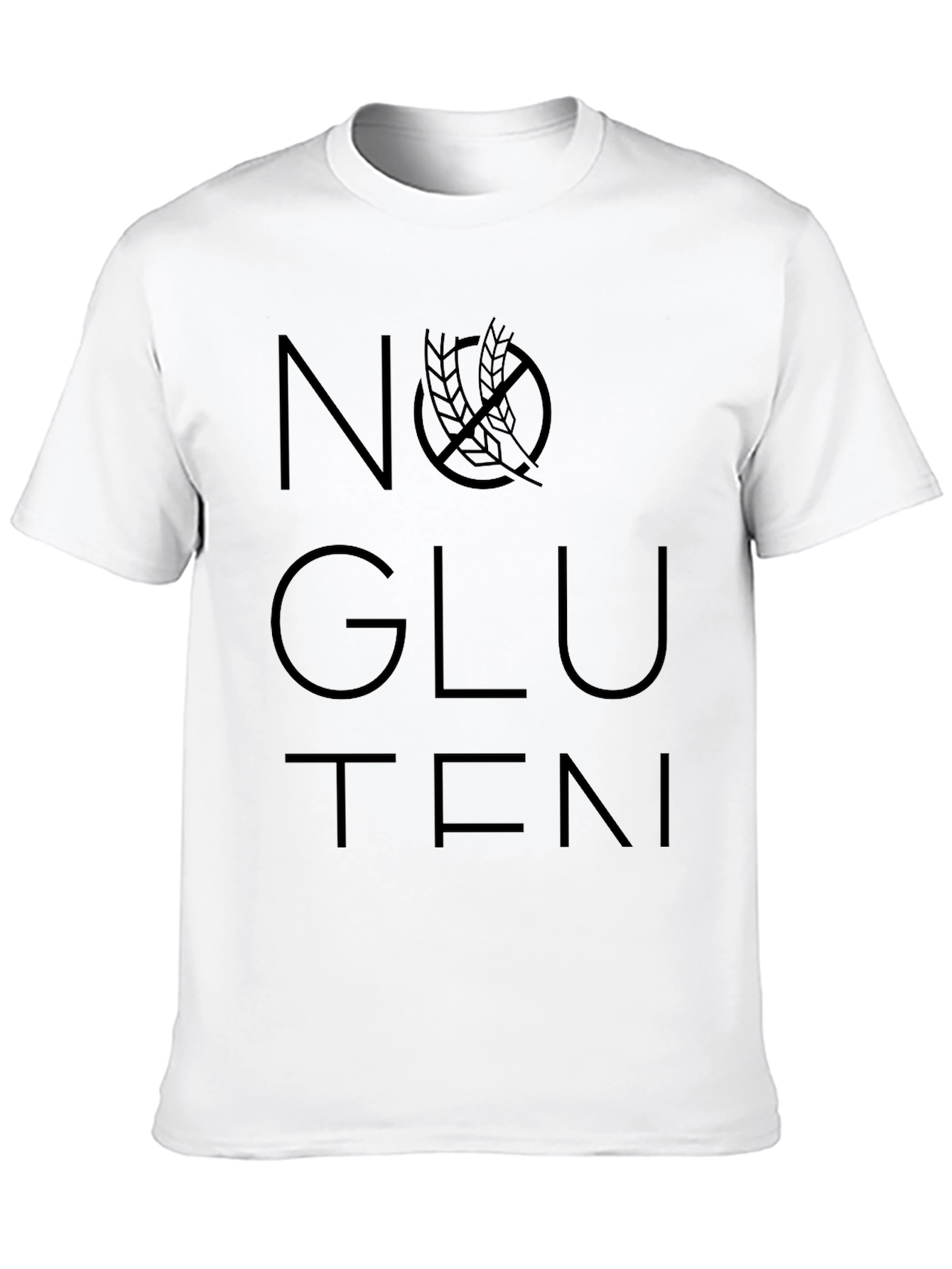 No Gluten T-Shirt - Black Graphic Tee