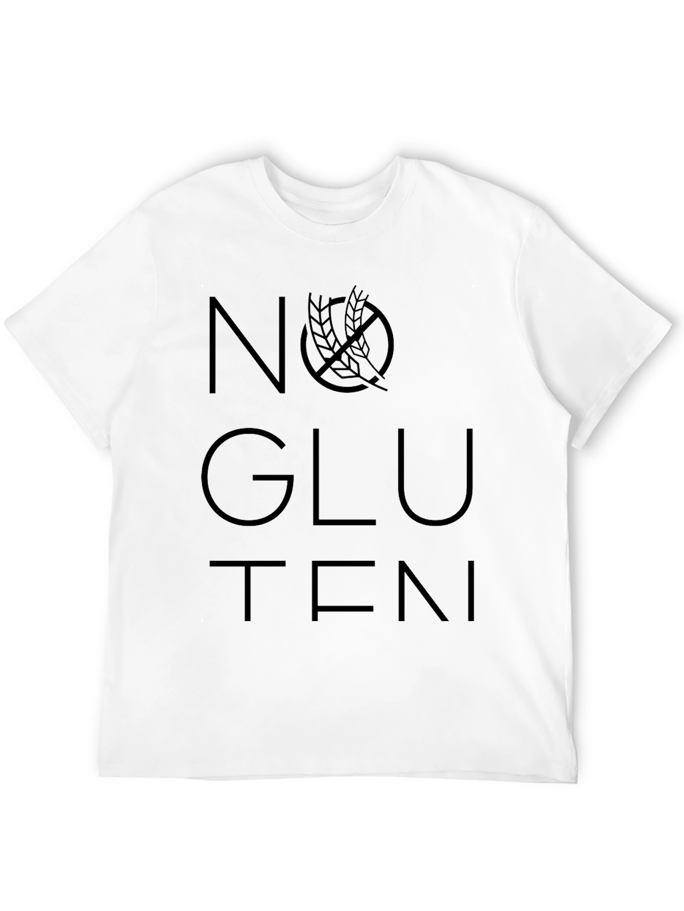 No Gluten T-Shirt - Black Graphic Tee